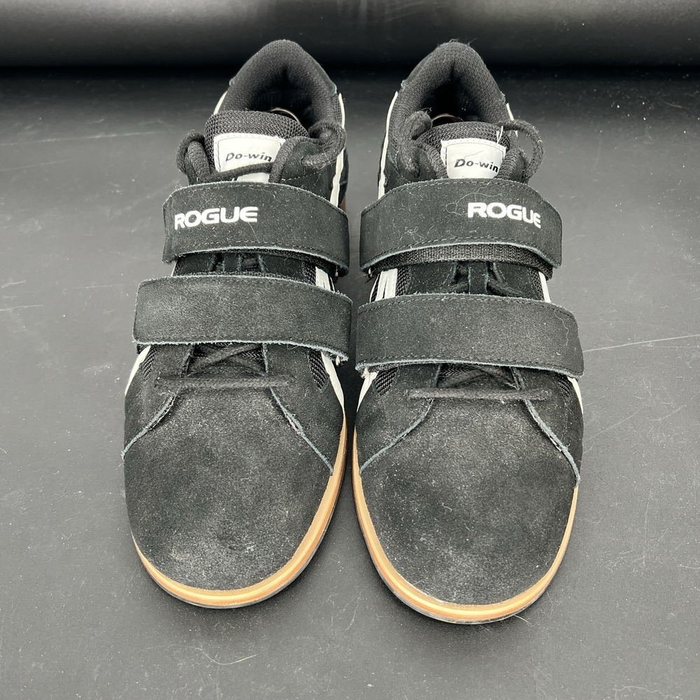 Do-win Weightlifting Shoes Mens Size 11.5 Black White Powerlifting Gym Strap